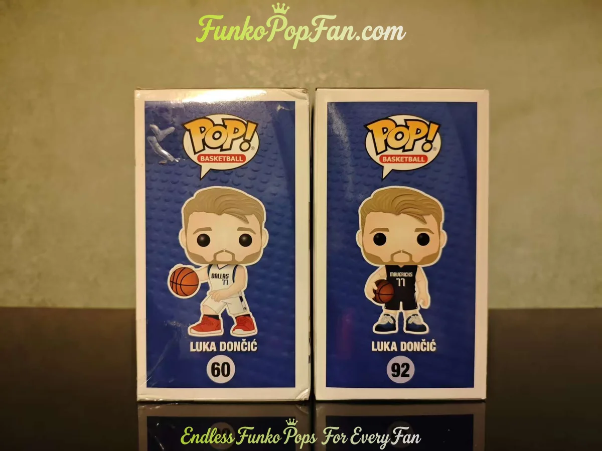 Funko Pop! Basketball Dallas Mavericks #60 Luka Dončić / #92 Vinyl Figure Bobblehead Vaulted Collect - Funko Pop Figure