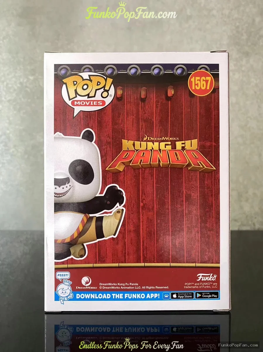 Funko Pop! Movies Kung Fu Panda #1567 Po (Chase) Vinyl Figure Bobblehead Vaulted Collectible With Pr - Funko Pop Figure