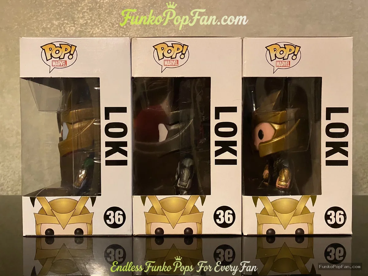 Bundle Funko Pop! Marvel Loki #36 Loki X1 Vinyl Figure Bobblehead Vaulted Collectible With Protector - Funko Pop Figure