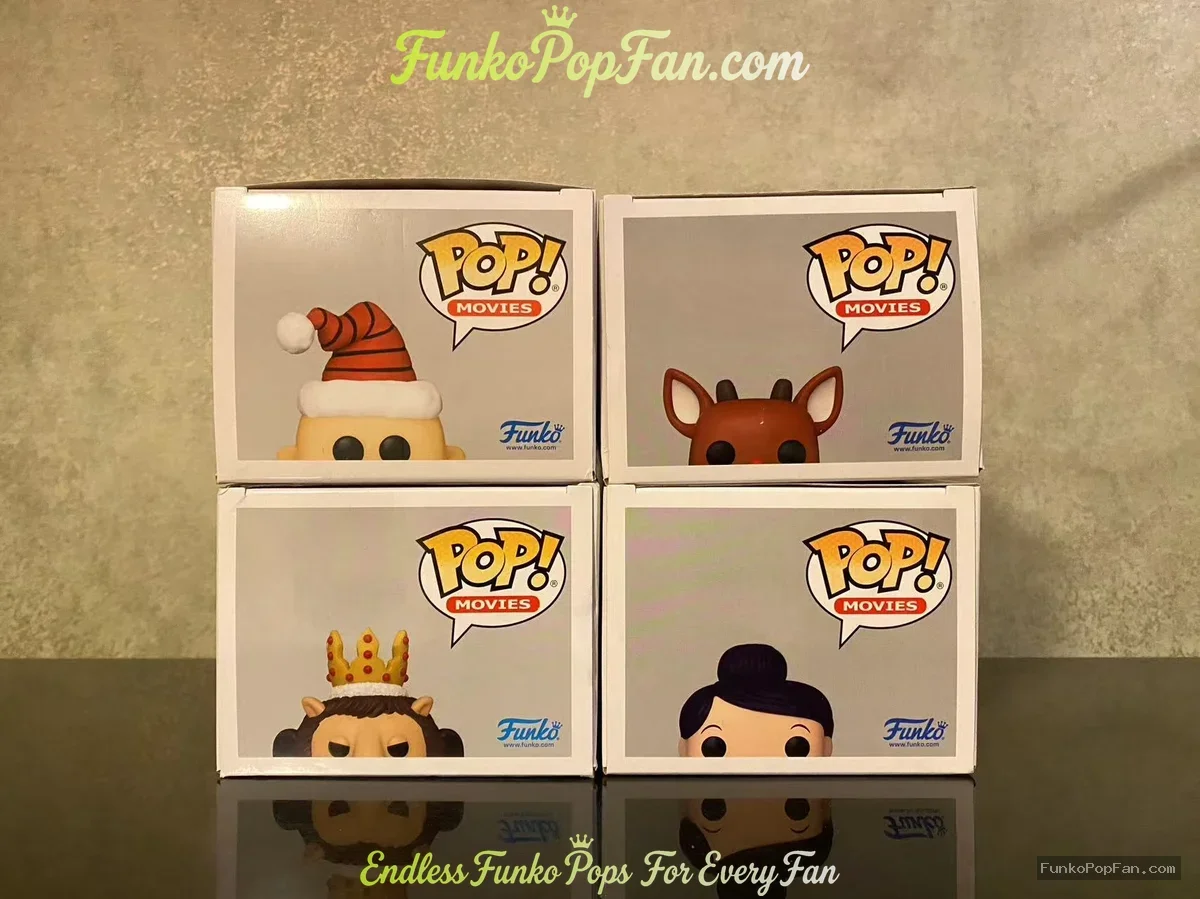 Bundle Funko Pop! Rudolph The Red-Nosed Reindeer #1264 Charlie-in-the-Box / Rudolph #1568 / King Mon - Funko Pop Figure