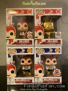 Bundle Funko Pop FunFanic Philippines 4 pcs Set Jollibee #30 Jollibee 1000 Pcs / #51 Vinyl Figure Bobblehead Vaulted Collectible With Protector Funko Pop Figure