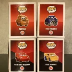 Bundle Funko Pop Cars #129 Mater (Doc Hudson #130 Lightning McQueen #282 Cruz Ramirez #284) Vinyl Fi - Funko Pop Figure