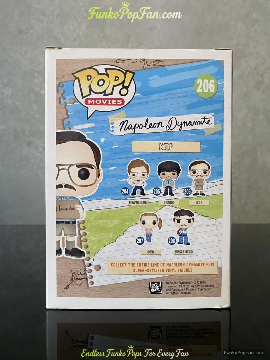 Funko Pop! Movies Napoleon Dynamite #206 Kip 2016 Vinyl Figure Bobblehead Vaulted Collectible With P - Funko Pop Figure