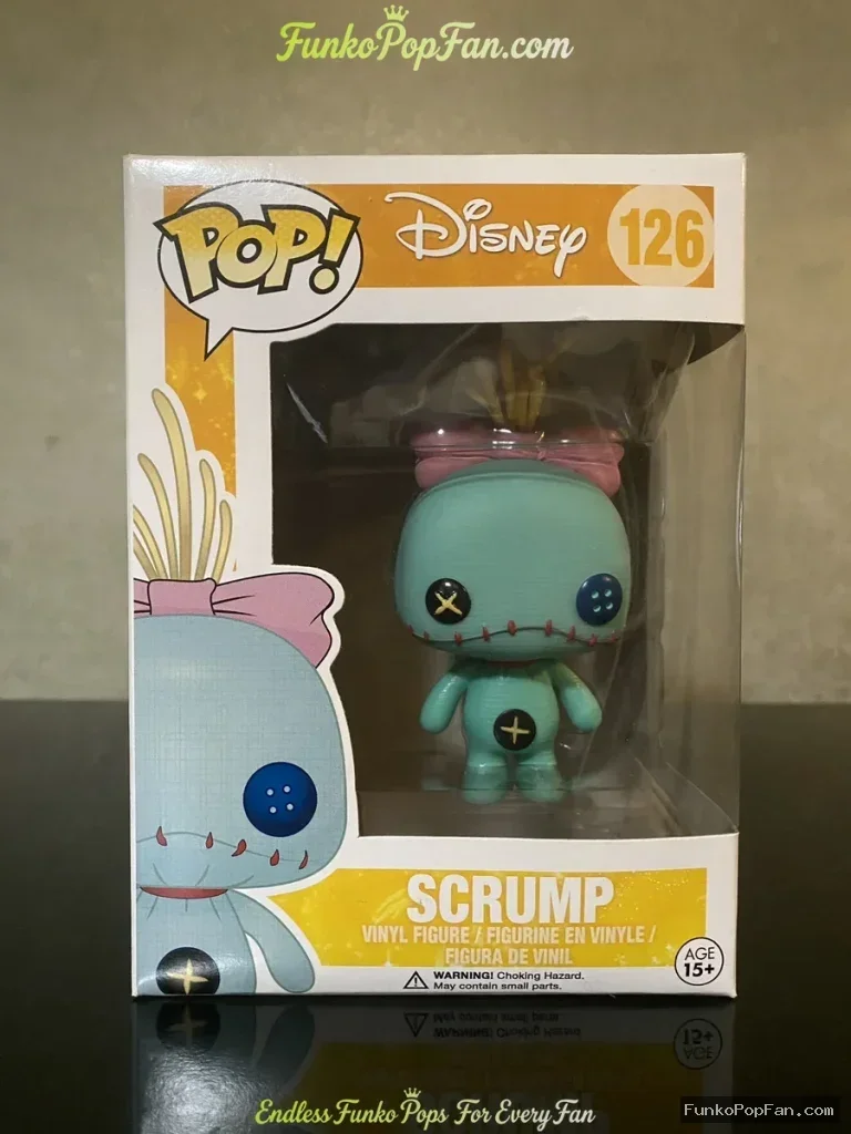 Disney Lilo & Stitch #126 Scrump Vinyl Figure Bobblehead Vaulted Collectible With Protector Funko Pop Figure