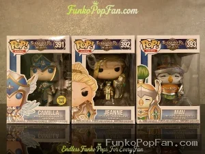 Bundle Funko Pop vinyl Camilla #391 / Jeanne #392 / Mav #393 / Camilla #391 / Jeanne #392 / Mav #393 Vinyl Figure Bobblehead Vaulted Collectible With Protector Funko Pop Figure