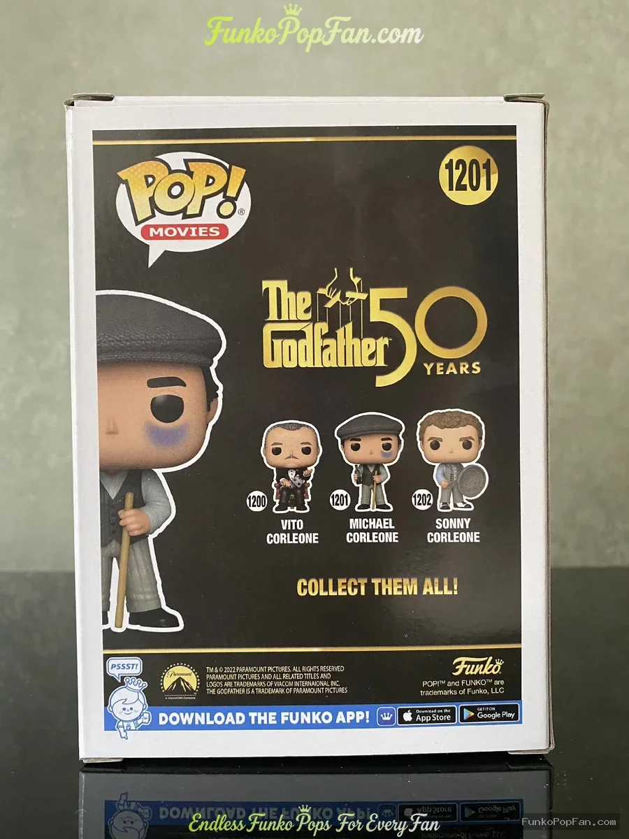 Funko Pop! Movies The Godfather 50 Years #1201 Michael Corleone Vinyl Figure Bobblehead Vaulted Coll - Funko Pop Figure