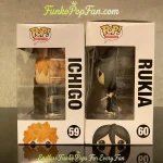Funko Pop! Animation Bleach #59 Ichigo / #60 Rukia Vinyl Figure Bobblehead Vaulted Collectible With  - Funko Pop Figure