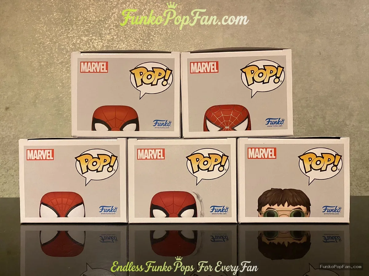 Bundle Funko Pop! Marvel Spider-Man #1159 Spider-Man (Iron Spider) Vinyl Figure Bobblehead Vaulted C - Funko Pop Figure