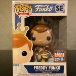Asia Freddy Funko as Monkey King (Son Wukong) SE (2021 Summer Convention Metallic Silver ) Vinyl Figure Bobblehead Vaulted Collectible With Protector Funko Pop Figure
