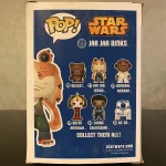 Funko Pop Star Wars Episode V #27 Jar Jar Binks Vinyl Figure Bobblehead Vaulted Collectible With Pro - Funko Pop Figure