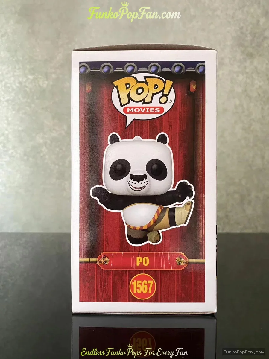 Funko Pop! Movies Kung Fu Panda #1567 Po (Chase) Vinyl Figure Bobblehead Vaulted Collectible With Pr - Funko Pop Figure