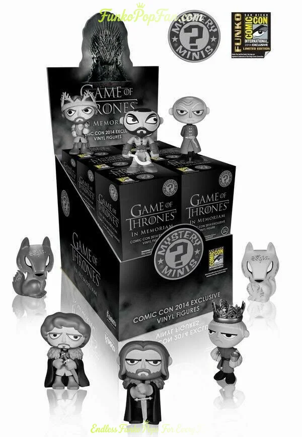 Game of Thrones Mystery Minis #001 (Comic Con 2014 Exclusive) Vinyl Figure Bobblehead Vaulted Collectible With Protector Funko Pop Figure