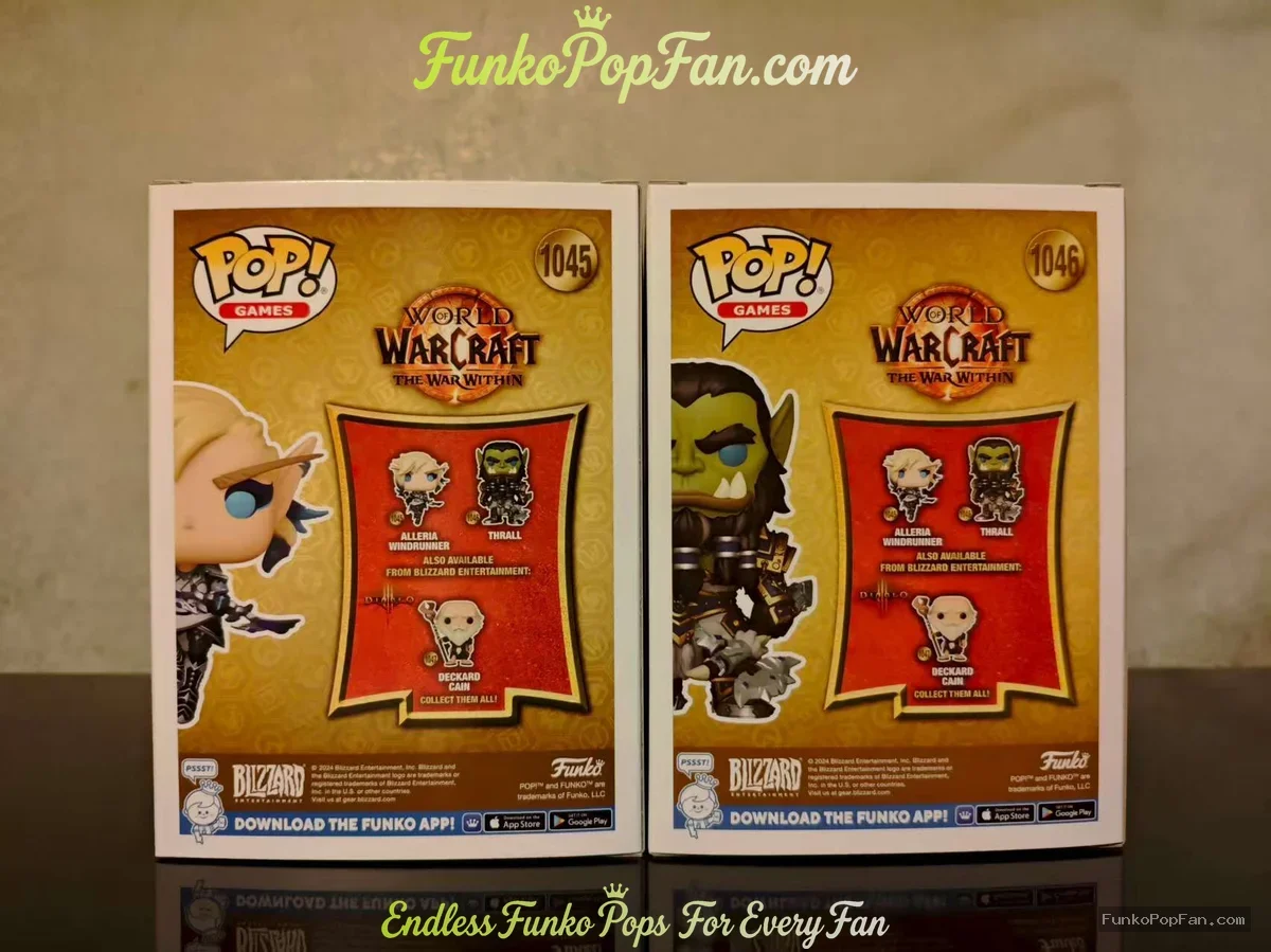 Funko Pop! Games World of Warcraft #1045 Alleria Windrunner / Thrall #1046 Vinyl Figure Bobblehead V - Funko Pop Figure