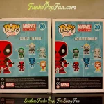 Funko Pop! Marvel Universe #20 Deadpool (Red) + #20 Deadpool (Blue/Grey Hot Topic Exclusive) Lot of  - Funko Pop Figure