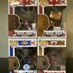 Bundle Funko Pop! Basketball Chicago Bulls Michael Jordan #54 #100 #126 Vinyl Figure Bobblehead Vaulted Collectible With Protector Funko Pop Figure