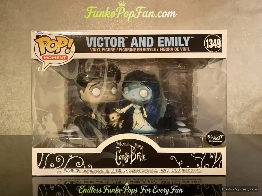 Movies #1349 Victor and Emily (Spirit Exclusive) Vinyl Figure Bobblehead Vaulted Collectible With Protector Funko Pop Figure