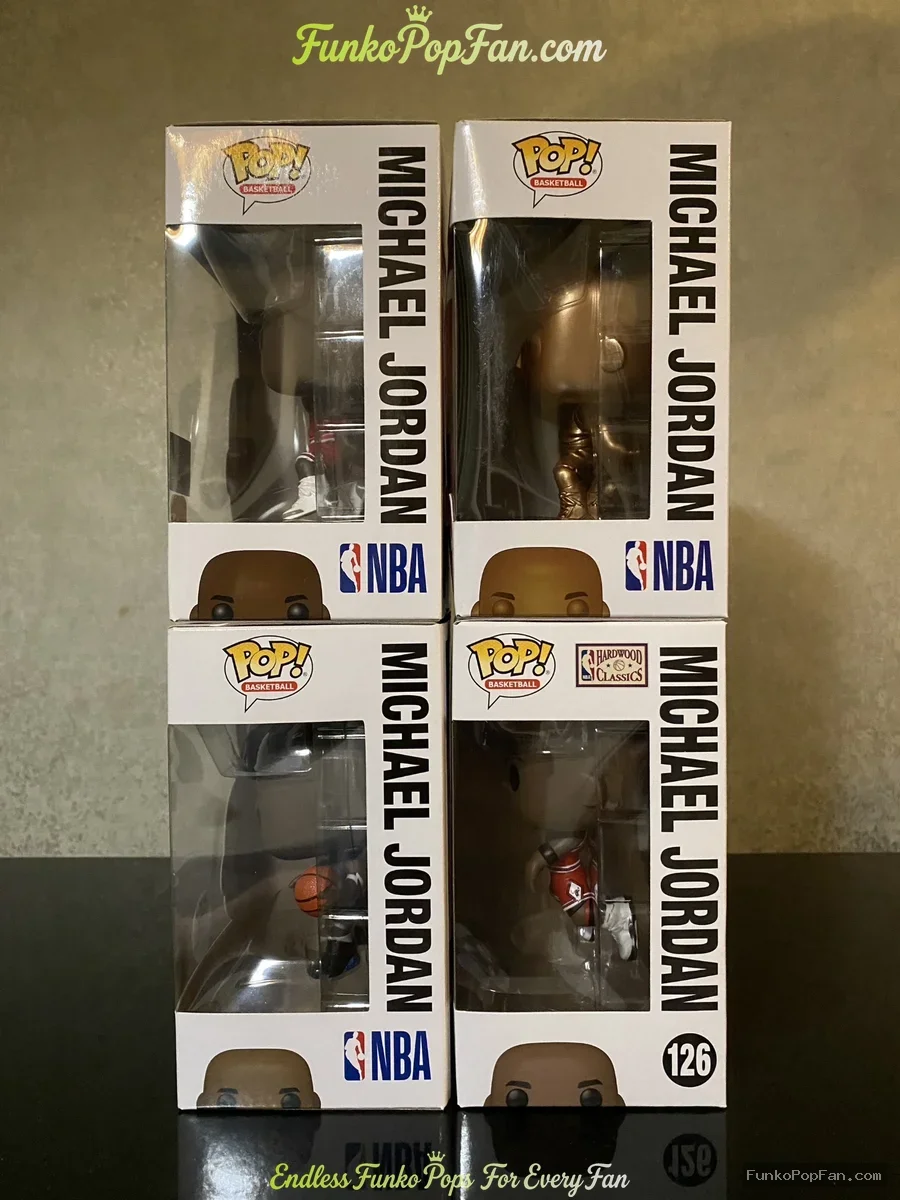 Bundle Funko Pop! Basketball Chicago Bulls Michael Jordan #54 #100 #126 Vinyl Figure Bobblehead Vaul - Funko Pop Figure