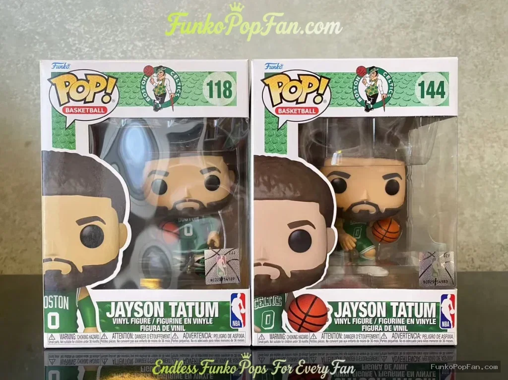 Bundle Funko Pop! Basketball #118 Jayson Tatum Vinyl Figure Bobblehead Vaulted Collectible With Protector Funko Pop Figure