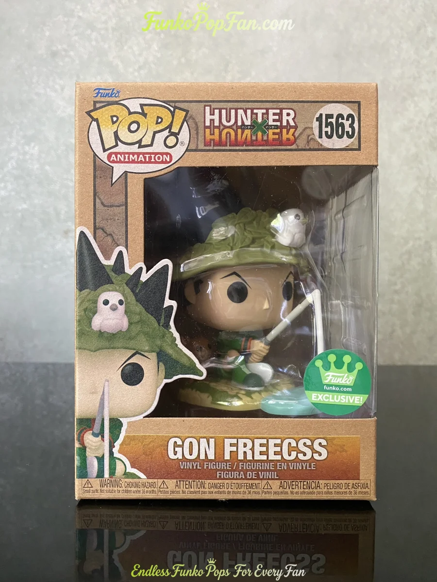 Animation Hunter x Hunter #1563 Gon Freecss (Funko Exclusive) Vinyl Figure Bobblehead Vaulted Collectible With Protector Funko Pop Figure