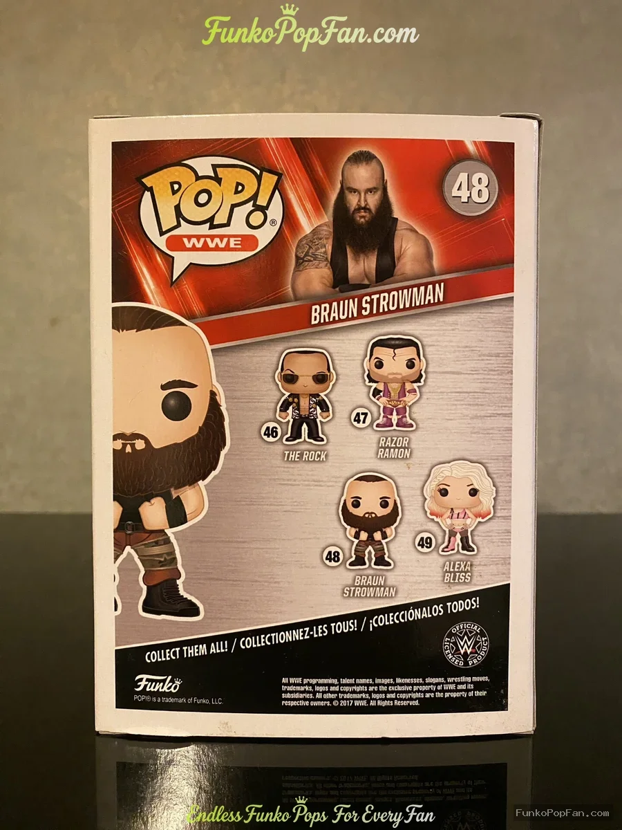 Funko Pop! WWE Braun Strowman #48 Vinyl Figure Bobblehead Vaulted Collectible With Protector - Funko Pop Figure