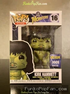 Icons Monsters #16 Kirk Hammett (Exclusive) 1008 pcs Vinyl Figure Bobblehead Vaulted Collectible With Protector Funko Pop Figure