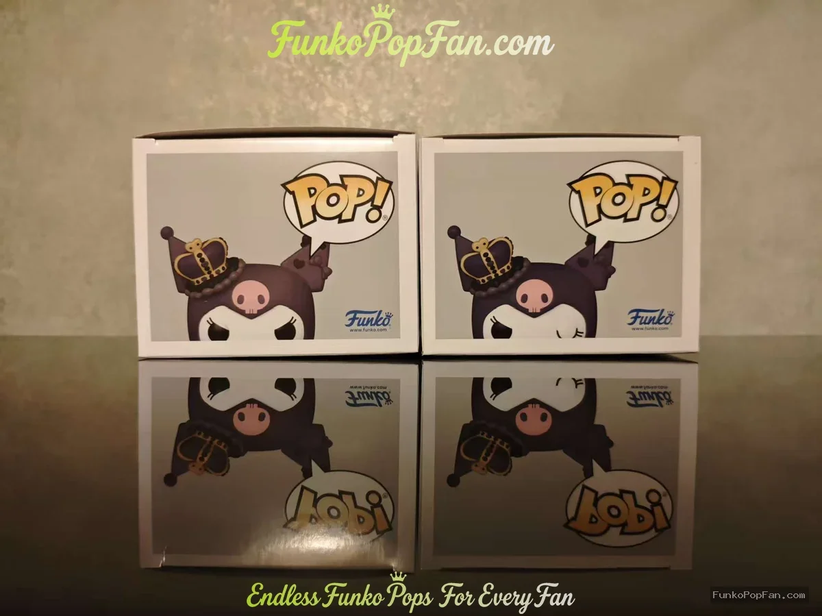 Bundle Funko Pop! Sanrio Kuromi Royal Outfit #110 Chase + Common Vinyl Figure Bobblehead Vaulted Col - Funko Pop Figure
