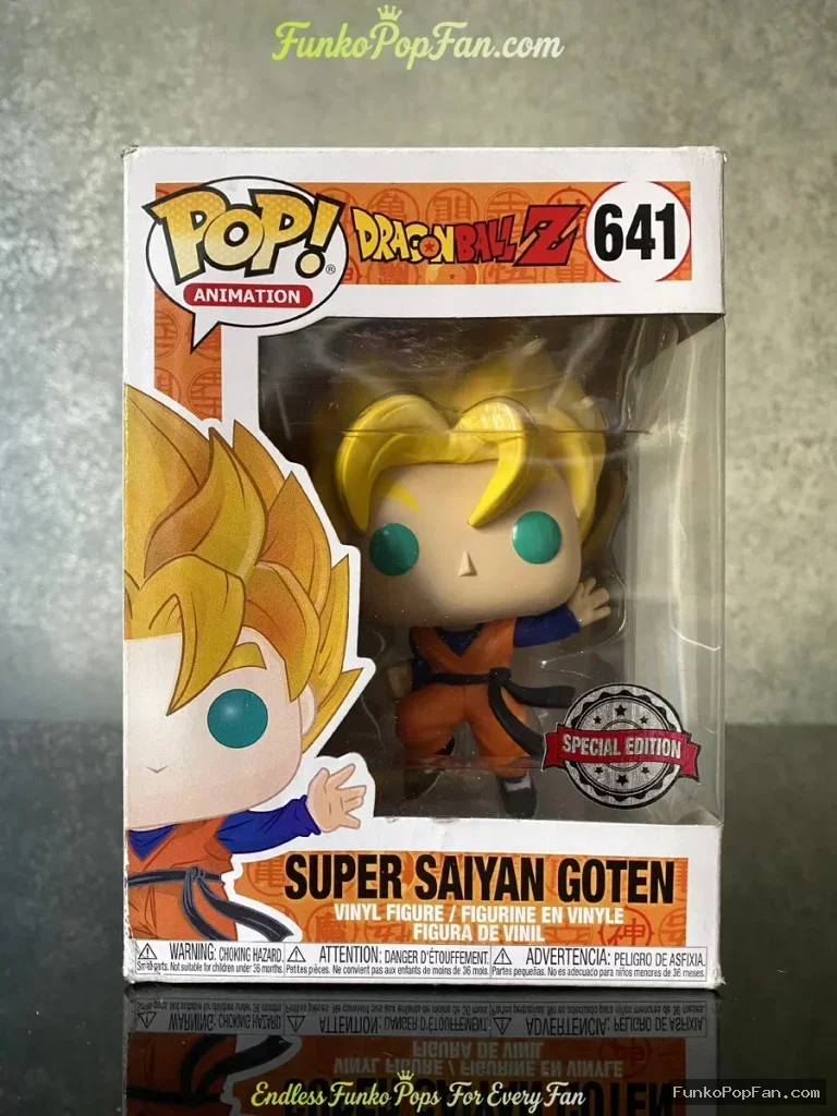 Animation Dragon Ball Z #641 Super Saiyan Goten (Special Edition) Vinyl Figure Bobblehead Vaulted Collectible With Protector Funko Pop Figure