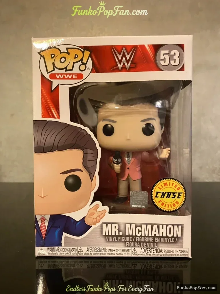 WWE WWE Icons #53 Mr. McMahon (Chase Variant) Vinyl Figure Bobblehead Vaulted Collectible With Protector Funko Pop Figure