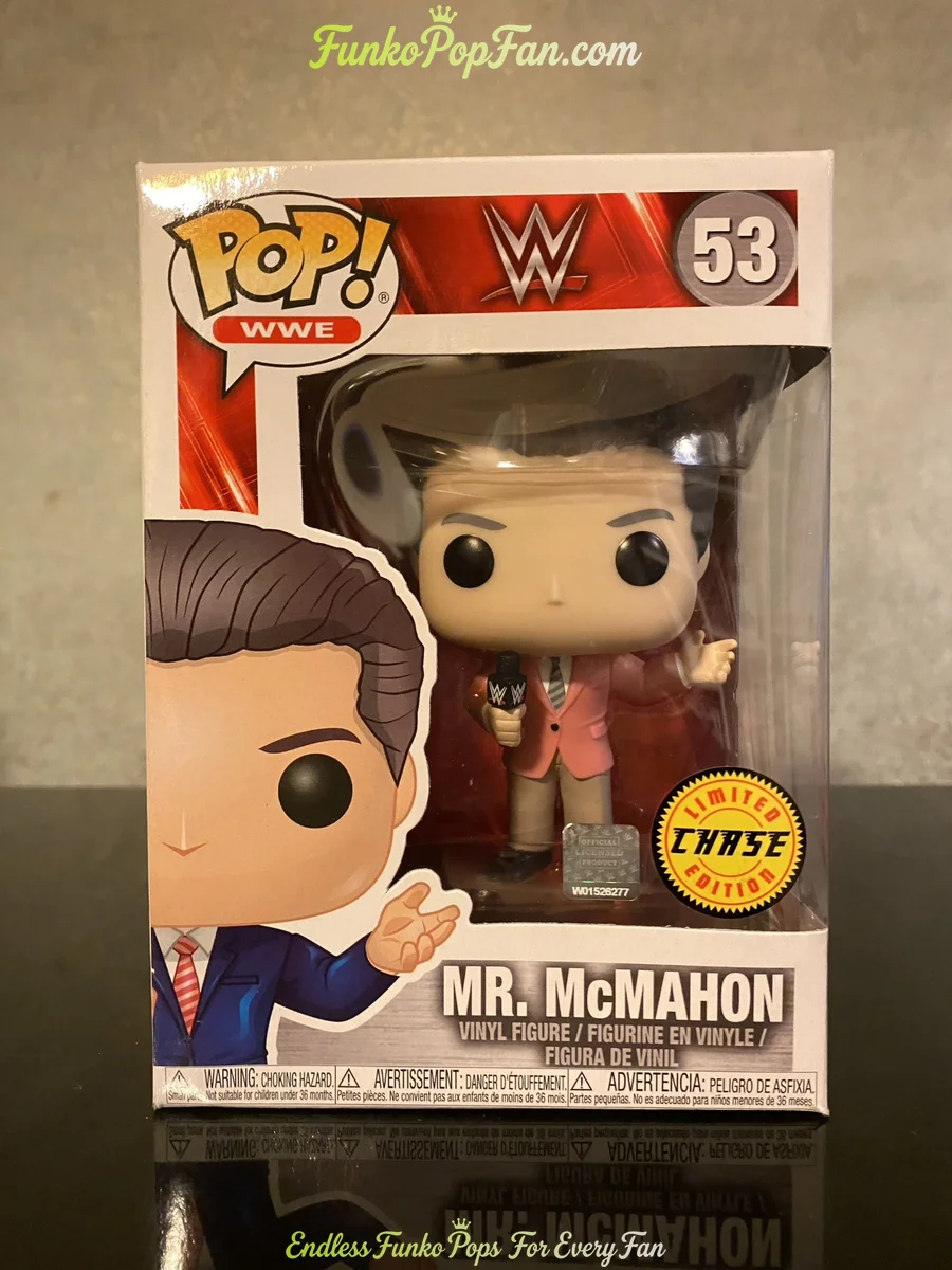 WWE WWE Icons #53 Mr. McMahon (Chase Variant) Vinyl Figure Bobblehead Vaulted Collectible With Protector Funko Pop Figure