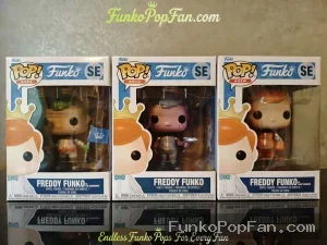 Bundle Funko Pop! Asia SE Freddy Funko as Pilot / as Flight Engineer / as The commander MMC Mission Control 1k Vinyl Figure Bobblehead Vaulted Collectible With Protector Funko Pop Figure