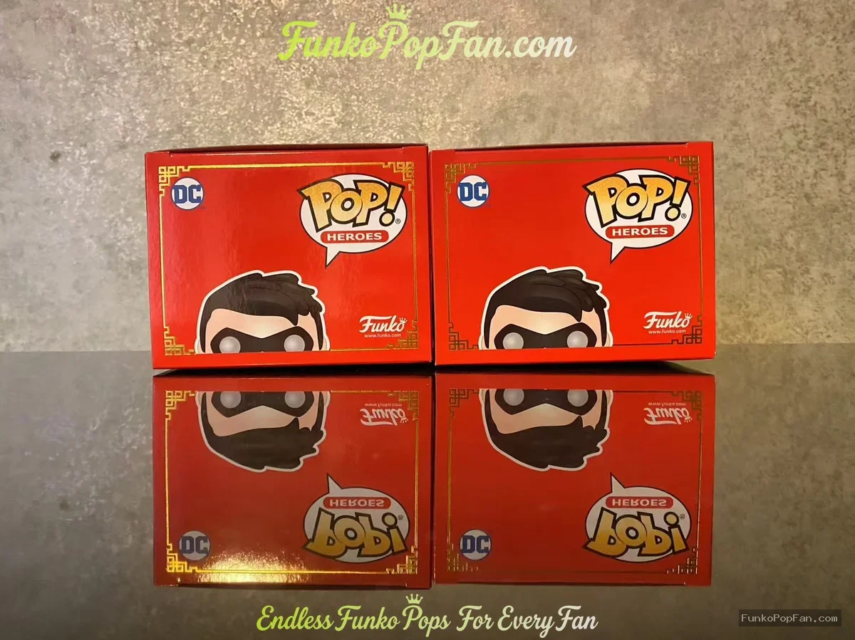 Lot of 2 Funko Pop! DC Heroes #377 Robin Chase + Robin Imperial Patina (2021 Summer Convention Limit - Funko Pop Figure