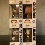 Bundle Funko Pop! Disney Beauty and the Beast #90 Peasant Belle / Cogsworth #91 / Mrs. Potts & Chip  - Funko Pop Figure