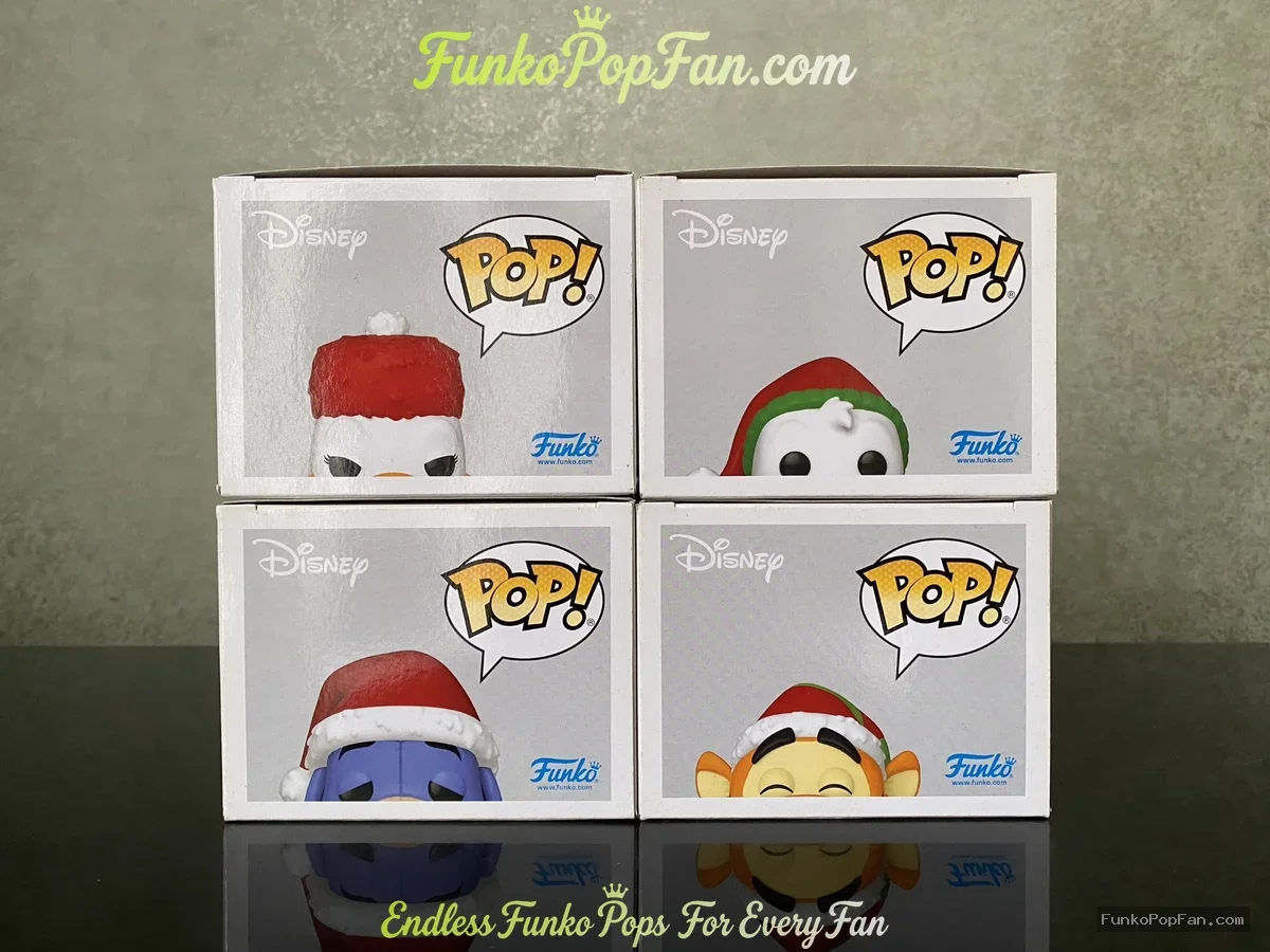 Bundle Funko Pop #1127/#1128/#1129/#1130 Disney Christmas Daisy Duck / Donald Duck / Eeyore / Tigger - Funko Pop Figure
