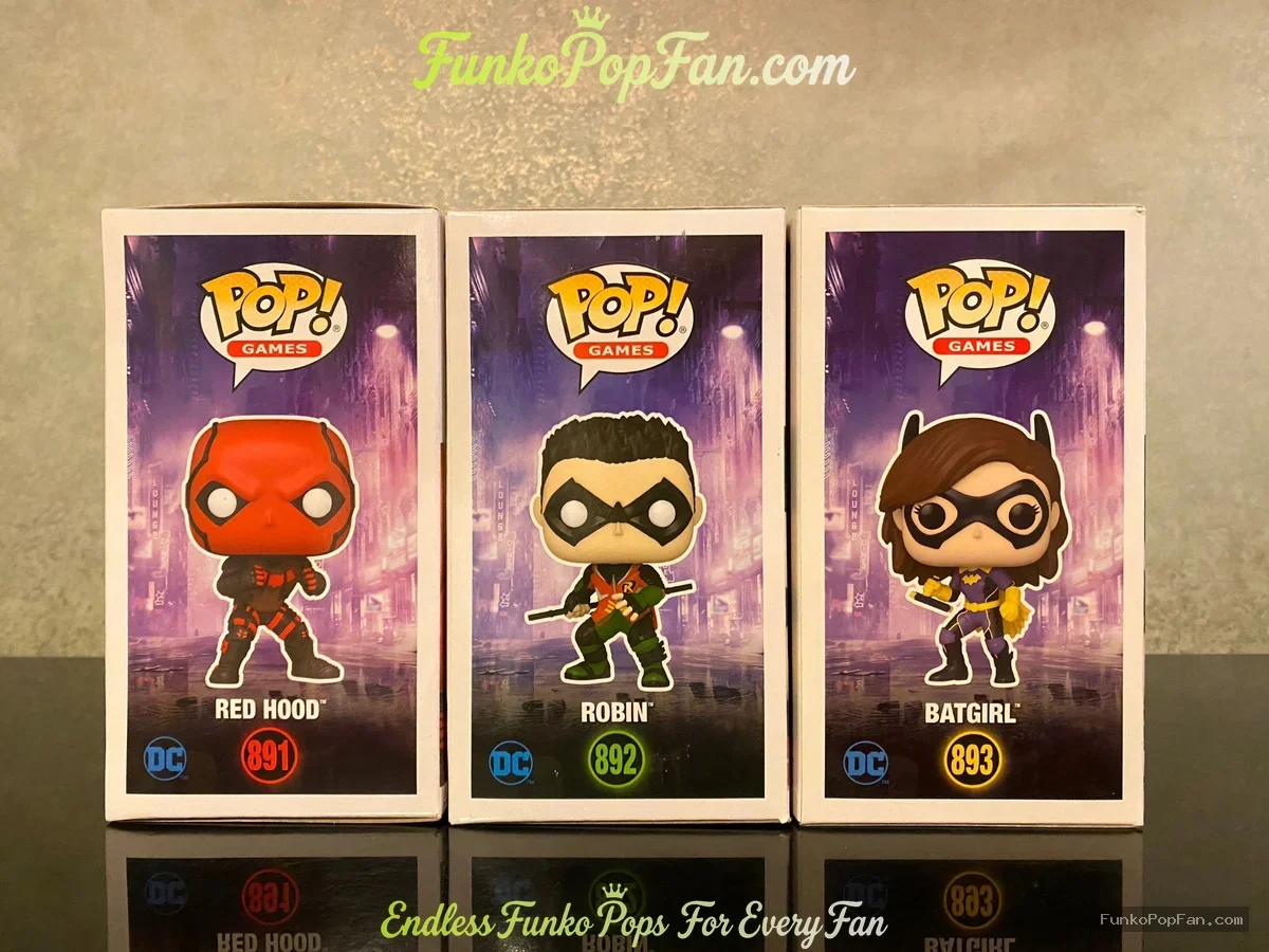 Bundle Funko Pop! DC Batman #891 Red Hood / Robin #892 / Batgirl #893 Vinyl Figure Bobblehead Vaulte - Funko Pop Figure