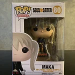 Animation Anime Soul Eater Maka Albarn #80 Vinyl Figure Bobblehead Vaulted Collectible With Protector Funko Pop Figure