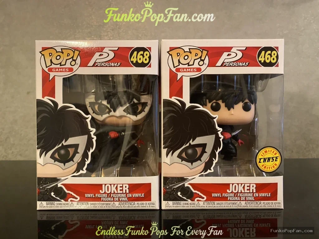 Games Persona 5 #468 Joker (Chase Limited Edition) Vinyl Figure Bobblehead Vaulted Collectible With Protector Funko Pop Figure