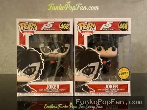 Games Persona 5 #468 Joker (Chase Limited Edition) Vinyl Figure Bobblehead Vaulted Collectible With Protector Funko Pop Figure