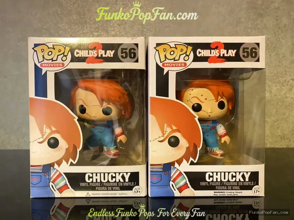 Movies Child's Play #56 Chucky Chase + regular Vinyl Figure Bobblehead Vaulted Collectible With Protector Funko Pop Figure