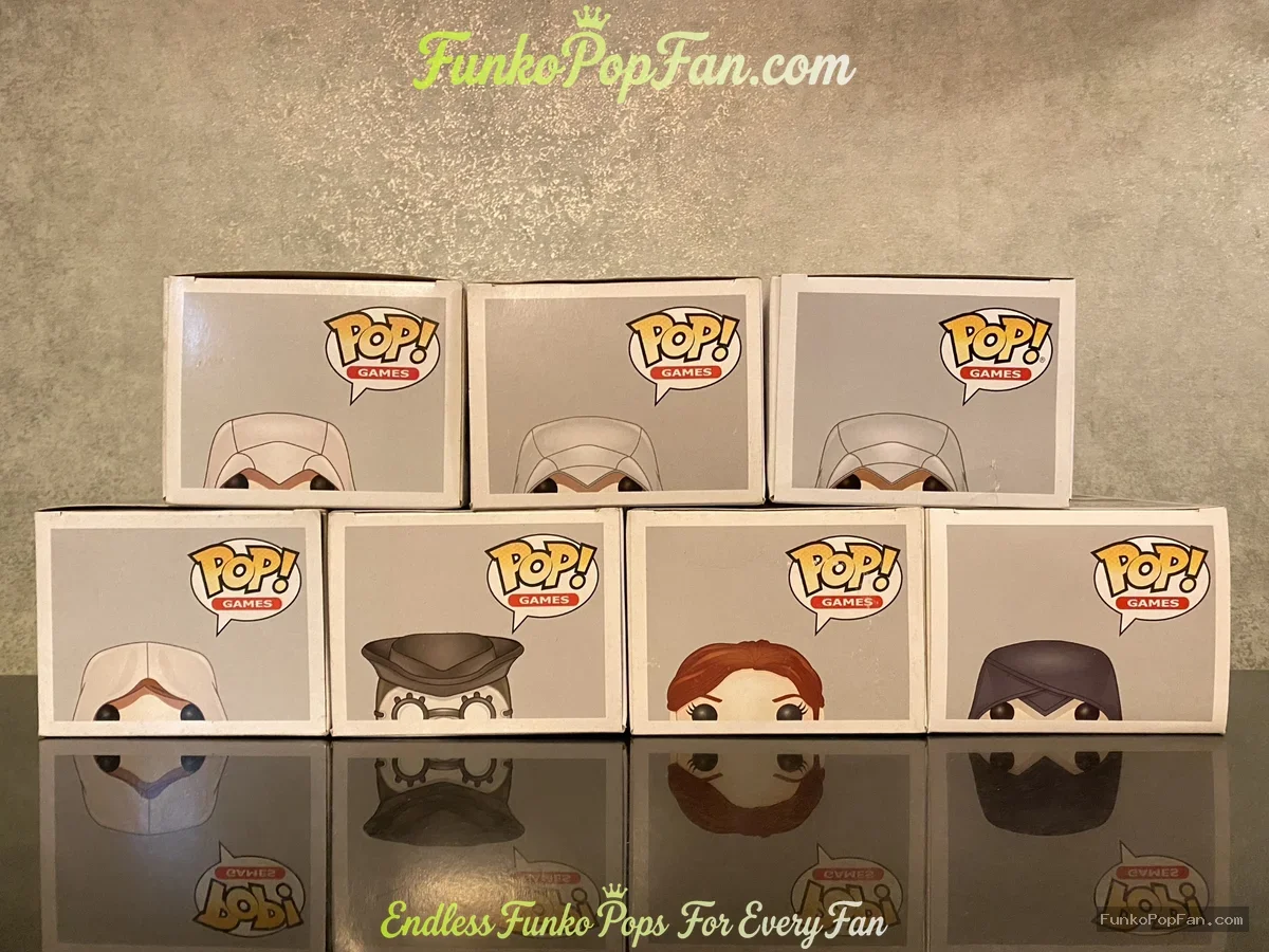 Bundle Funko Pop! Assassin's Creed Altair #23 / Ezio #21 / Edward #23 / Plague Doctor #24 / Elise #5 - Funko Pop Figure