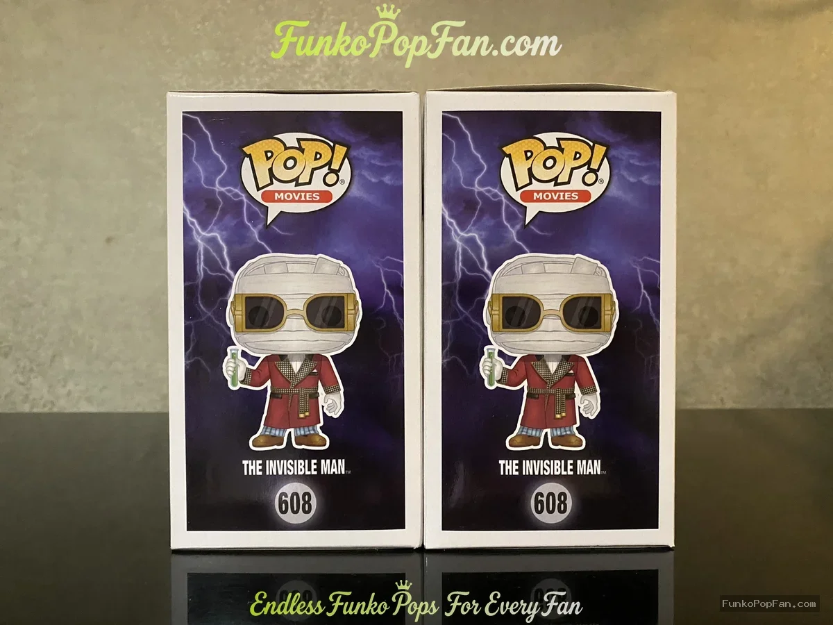 Bundle Funko Pop! Movies Monsters #608 The Invisible Man (Walgreens Exclusive Chase) Vinyl Figure Bo - Funko Pop Figure
