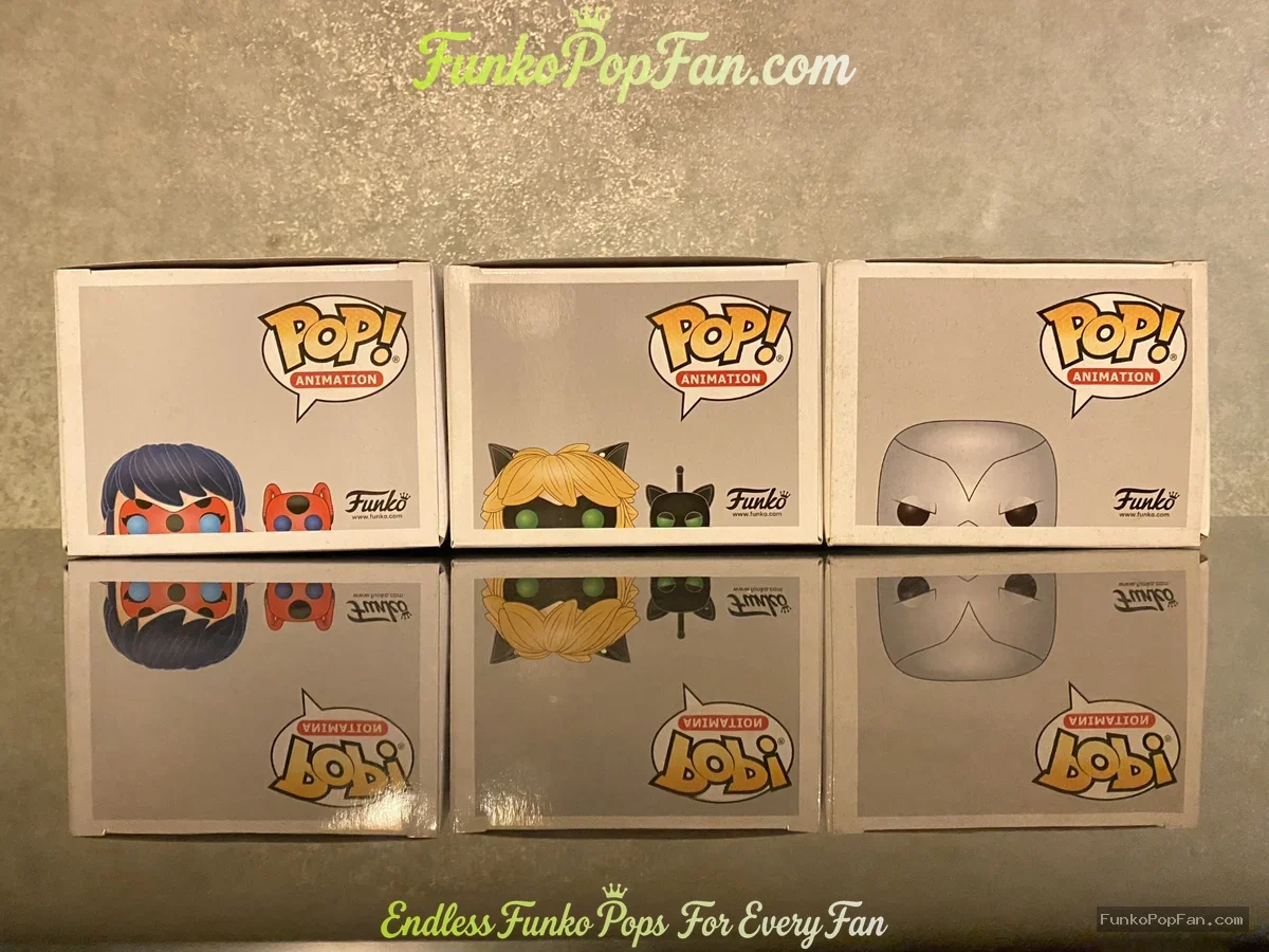 Bundle Funko Pop! Animation Miraculous Ladybug Lot of 3 #359 Ladybug w/Tikki + #360 Cat Noir w/Plagg - Funko Pop Figure