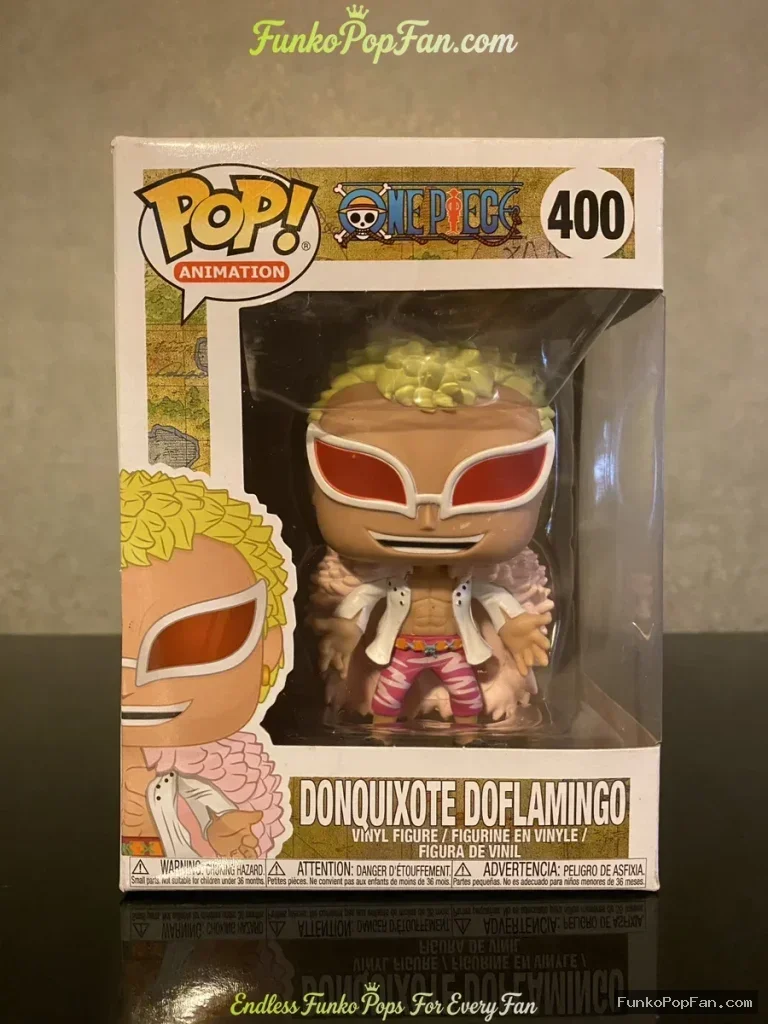 Animation One Piece #400 Donquixote Doflamingo Vinyl Figure Bobblehead Vaulted Collectible With Protector Funko Pop Figure