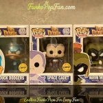 Animation Duck Dodgers #127 Duck Dodgers Chase + #142 Space Cadet Chase + #143 Marvin the Martian Vinyl Figure Bobblehead Vaulted Collectible With Protector Funko Pop Figure