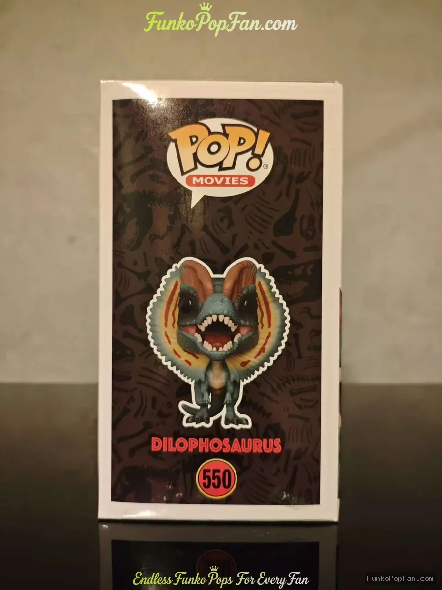 Funko Pop! Movies Jurassic Park #550 Dilophosaurus (Glow in the Dark) Vinyl Figure Bobblehead Vaulte - Funko Pop Figure