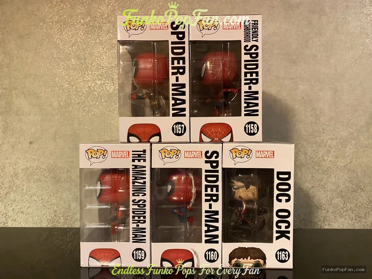 Bundle Funko Pop! Marvel Spider-Man #1159 Spider-Man (Iron Spider) Vinyl Figure Bobblehead Vaulted C - Funko Pop Figure