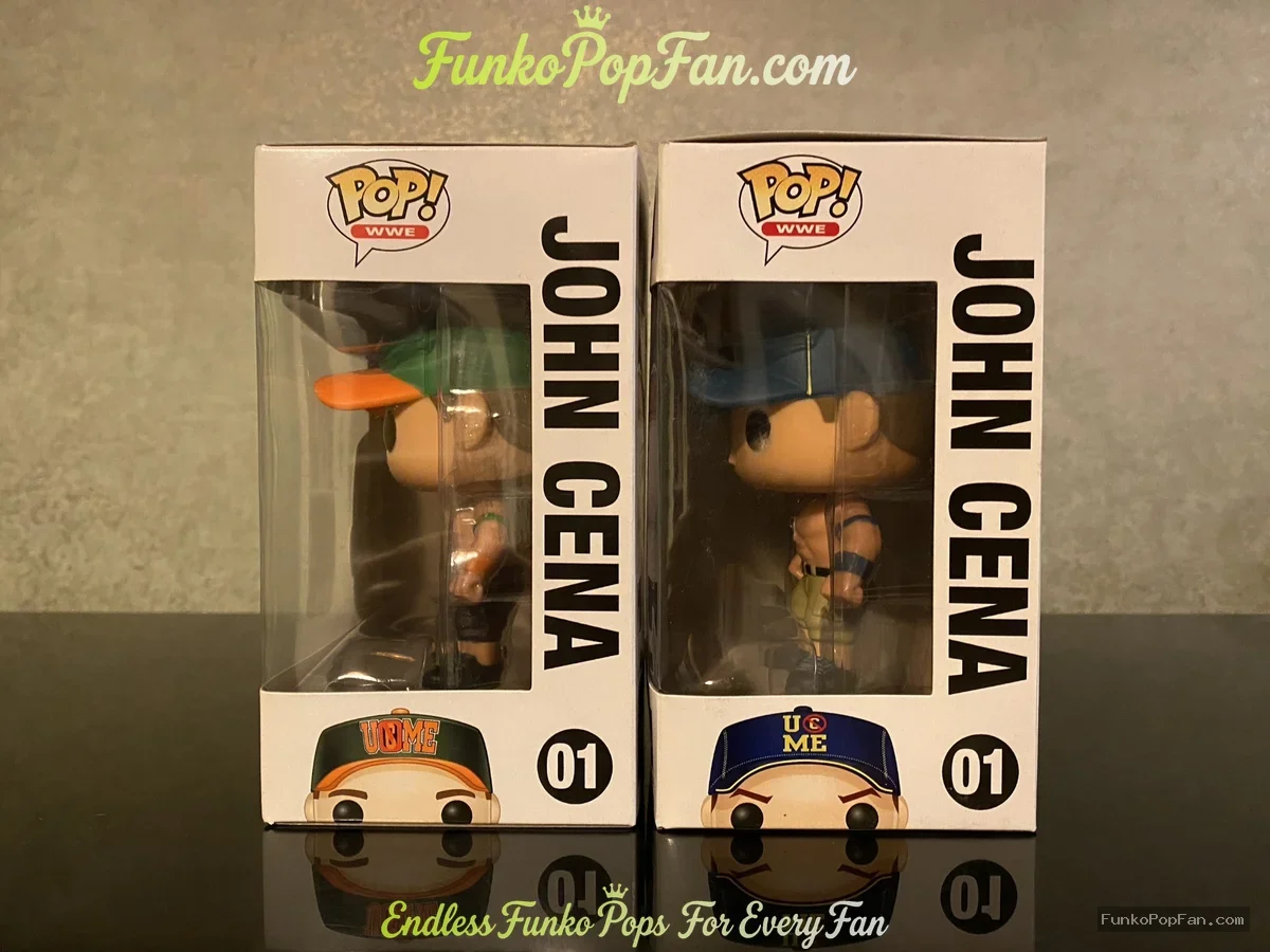 Funko Pop WWE #01 John Cena (Black Pants Variant) Lot of 2 (Rare Exclusive) Vinyl Figure Bobblehead  - Funko Pop Figure
