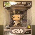 Star Wars Deluxe #279 Princess Leia (LE 3300 Glow in the Dark) Vinyl Figure Bobblehead Vaulted Collectible With Protector Funko Pop Figure
