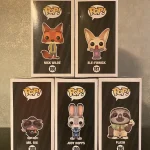 Bundle Funko Pop! Disney Zootopia #186 Nick Wilde / #187 Ele-Finnick / #188 Mr. Big / #189 Judy Hopp - Funko Pop Figure