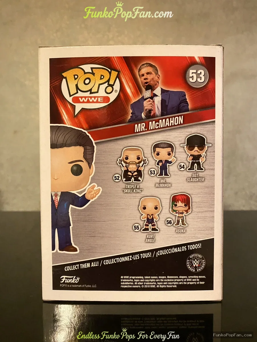 Funko Pop! WWE WWE Icons #53 Mr. McMahon (Chase Variant) Vinyl Figure Bobblehead Vaulted Collectible - Funko Pop Figure
