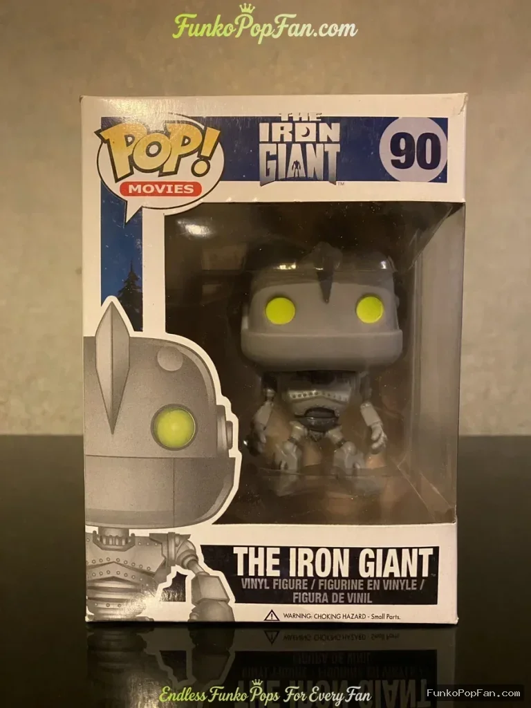 Movies The Iron Giant #90 The Iron Giant Vinyl Figure Bobblehead Vaulted Collectible With Protector Funko Pop Figure